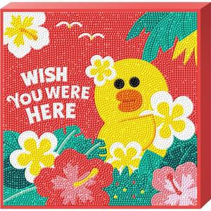 [RG52N412]라인프렌즈 알로하 샐리 캔버스 보석십자수