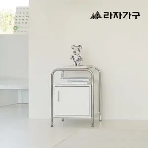 라자가구 다니엘 화이트 LPM상판 미니 테이블 침대 협탁