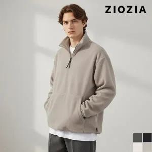 [지오지아] 남녀공용 하프 집업 플리스 티셔츠 (ABC4TR3603)