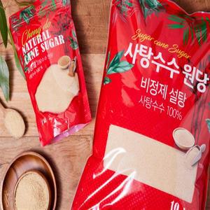 첨가물 없는 태국 사탕수수원당 100% 설탕대용 비정제원당 10kg