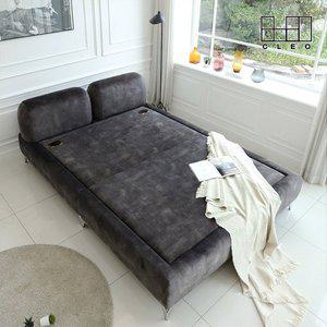 [끌레오] 국내제작 마티스 패브릭 황토볼 흙침대 온열 황토침대 라지킹 LK CL459