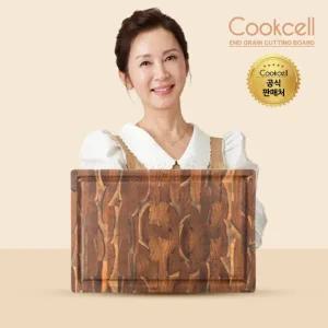[롯데백화점]쿡셀 쿡셀 티크 엔드그레인 액자형 도마 / 직사각