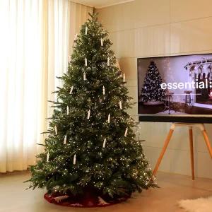 크리마스 파티 트리 전구 특이한 초 클립캔들 10P 데코초 장식(건전지형)