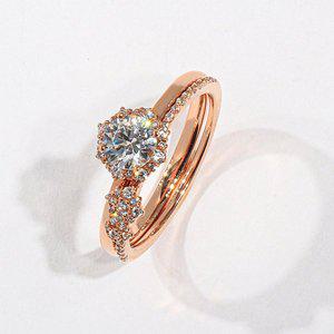 [샤밍주얼리]5부 다이아 반지 랩 그로운 벚꽃 블라썸 청혼 프러포즈 기념일 웨딩 예물 쌍지 가드링