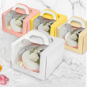 프리미엄 누드창 케이크 박스15cm 1호 2호 케익받침 선물포장상자 패키지