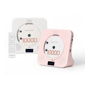 [2024년 10월 신제품] 무선 스탠드형 CD DVD플레이어 EA1000D CD DVD리핑 자동재생 베이비볼륨 차일드락 내장배터리 블루투스인아웃 HDMI연결 MP3 리모컨 알람 FM라디오