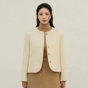 [마이무이] (77~100)라운드 트위드 자켓 MM278