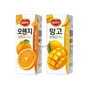 델몬트 드링크팩 2종 190ml 오렌지/ 10팩+망고/ 10팩 총20팩