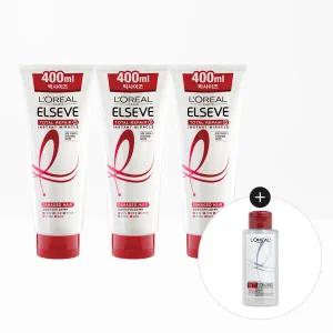 [로레알파리] 토탈리페어5 미라클 헤어팩 400ml 3개+본드리페어100ml(랜덤)