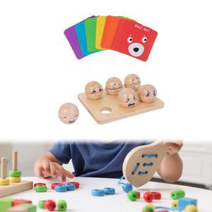 감정 표현 계란 장난감 인터랙티브 빌딩 블록 미세 운동 기술 정렬 얼굴 표정 페어링 유치원