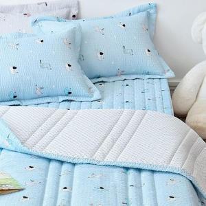 [HYIJPZB2_4B]해피퍼피 시어서커 침구세트 SS 블루