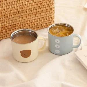 [데일리라이크](김해점)스텐 머그컵 2P 세트 - 02 비숑&푸들