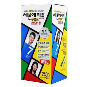 전문업소용7호240g 자연스런흑갈색 세븐에이트 새치머리 염색약 미장센