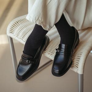 SOVO 콜린 베이직 벨트 단화 로퍼 2cm