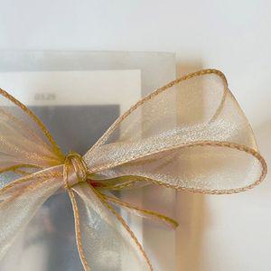 청첩장 리본 오간디 오간자 쉬폰 망사 포장 끈 공예 재료 오로라