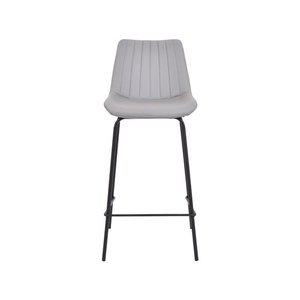 스코나 라인 스틸 가죽 바체어 카페 홈바 식탁 의자