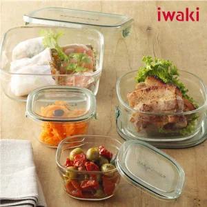 재팬 이와키 냄새가 배이지 않은 오븐&전자렌지용 내열유리 사각팩 7P세트