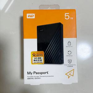 WD My Passport 휴대용 외장 하드 드라이브 USB 3.0 백업 소프트웨어 암호 보호 HDD 5TB