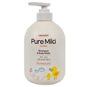 오가니스트 키즈 샴푸앤바디워시 715ml 부드러운 파우더향 무료배송