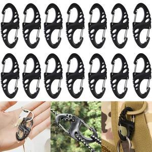 미니 카라비너 클립 몰리 웨빙 퀵드로우 배낭 야외 스냅 잠금 걸쇠 후크 행어 패스너 샤클 5 개 10