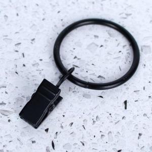 커튼고리 커튼링 커튼집게링 블랙 커튼집게고리 (3glfJ)