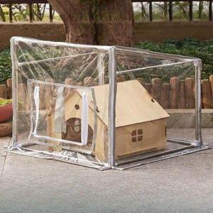 개집 바람막이 길냥이 텐트 투명 비닐하우스