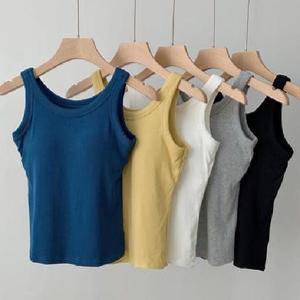 데일리 모달 골지 민소매 브라탑 캡나시 베이직 기본 나시티 TS827