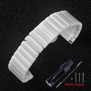 20mm 22mm 24mm 퀵 릴리스 세라믹 시계 스트랩 금속 나비 시계 버클 밴드 유니버설 시계 팔찌 액세서리