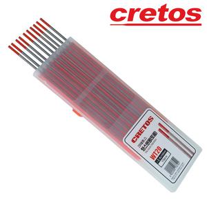 크레토스 텅스텐봉 티크전극봉 알곤용접봉 토륨 적색 WT20 2.4 x 150mm 10개