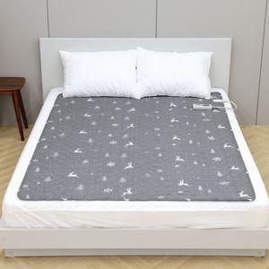 한일의료기 탄소 전기요 전기매트 2인용 워셔블 온열매트 눈꽃사슴 국내생산 더블 대