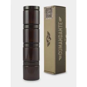 코만단테 커피 원두 보관 용기 유리 병 4개 세트 브라운