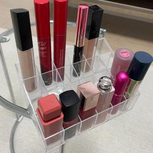 립스틱 정리대 화장품수납 아크릴 투명 24구 (3oEOo)