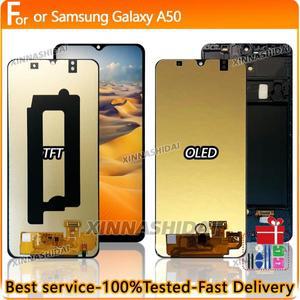 갤럭시 A50 교체 부품에 대한 프레임 삼성 LCD 디스플레이 터치 스크린에