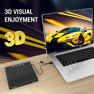 USB 3.0 Type-C 곱셈 외부 블루레이 광학 드라이브 CD/DVD/BD -/+RW 버너 리더기(노트북 PC용)