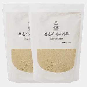 모닝팜 국산 쪄서볶은 서리태가루 검은콩가루 미숫가루 선식 500g 2개