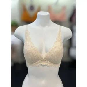 [갤러리아] barbara 크림 레이스 노와이어 브라 (75A~85C컵) ABR4934-CR