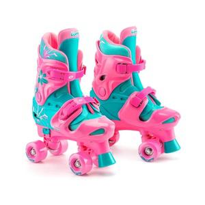 Osprey 롤러 스케이트 여아 어린이 초보자용 조절 가능한 사이즈 쿼드 스케이트 4륜 내구성 있는 안전