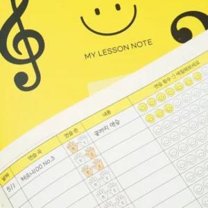 피아노 진도 카드 레슨 연습 진도표 노트