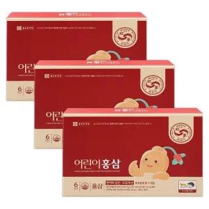 종근당건강 어린이 홍삼 20ml 30포 3박스 6년근 진액 청소년 키즈 D