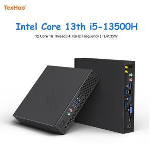 미니 PC 게임용 컴퓨터 Intel Core 13th i5 13500H 12450H AMD R7 5800H 6600H ITX Windows 11 Pro 장치 D