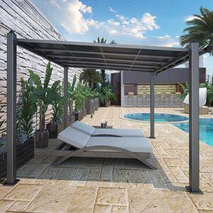 렉산 야외 파고라 처마 테라스 조립 조립식 농막 스카이어닝