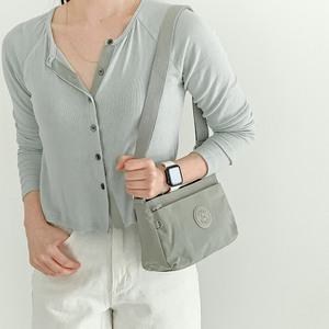 끄레앙 3단 미니 크로스백 가벼운 패브릭 에코백 여행용 숄더백 8776N