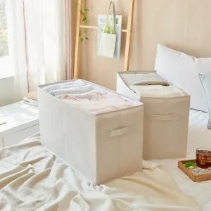 살르임 착착 패브릭 리빙박스 수납 정리함 옷 정리함 (대형/특대형)