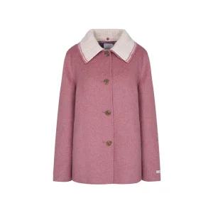 [크로커다일레이디]니트카라 A라인 핸드메이드 코트_CLDWCT103