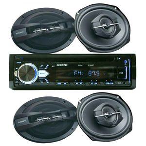 4개 소니 6. 차량용 오디오 스피커 + 오디오tek 50W x4 인더시 블루투스 CD 리시버