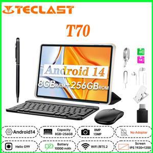 새로운 태블릿 Teclast T70 G99 옥타 코어 14인치 FHD IPS 디스플레이 8GB RAM 256GB ROM 안드로이드 14 WI