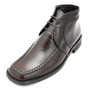 3cm~7cm 키높이 조절가능 천연면피소가죽 맞춤수제화 캐쥬얼 남성 정장 구두DS-22322(BR)