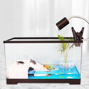 아크릴 거북이 어항 탱크 빌라 번식 상자 대형 수조 반수생 키우기 오픈형