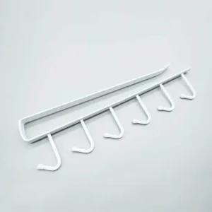 수납도구 클립형컵걸이 클립형 흰색 컵걸이 선반걸이 다용도걸이 수납도구 선반걸이