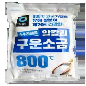 대상 청정원 구운소금 1kg x 10개입(1박스)